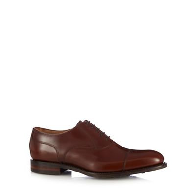 Loake Big and tall tan '806t' leather oxford shoes